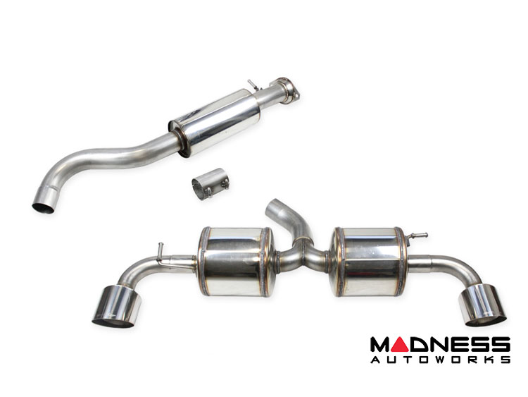 Toyota GR Yaris Performance Exhaust - Axle-Back - Resonated - Polished Tips - InoXcar Racing